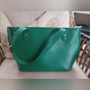 Ralph Lauren Sloan Street Shopper Zip Tote NEVER USED